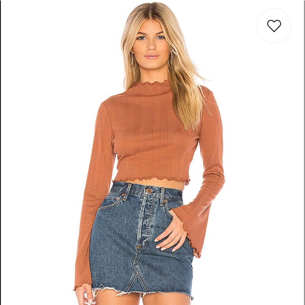 NWT Rosalind Majorelle Top in brown sugar from  Revolve